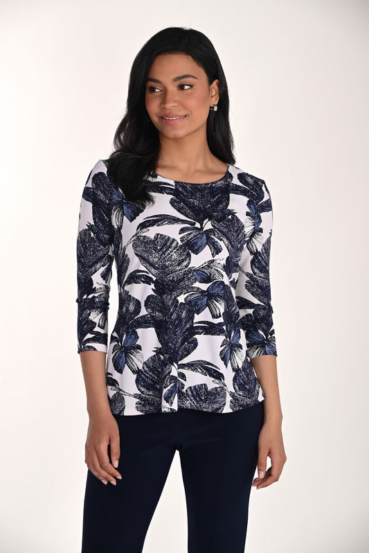 Floral Crew Neck Pullover Style 266341