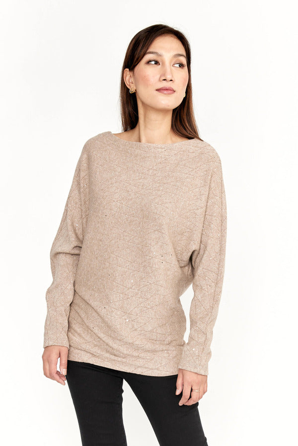 Oatmeal Knit Top 233484