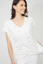 Shimmer V-Neck Sequin Top 261117