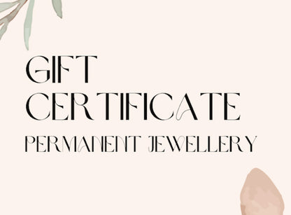 Permanent Bracelet Gift Certificate