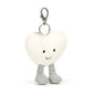 Amuseables Cream Heart Bag Charm