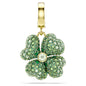 Idyllia charm Clover, Green, 18k gold finish 5743130