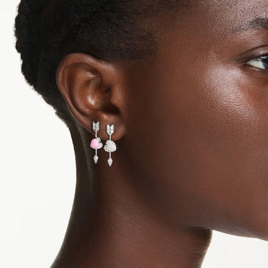 Idyllia drop earrings Mixed cuts, Heart with arrow 5749602