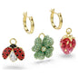 Idyllia drop earrings Set (3), Ladybird, clover, strawberry 5742681