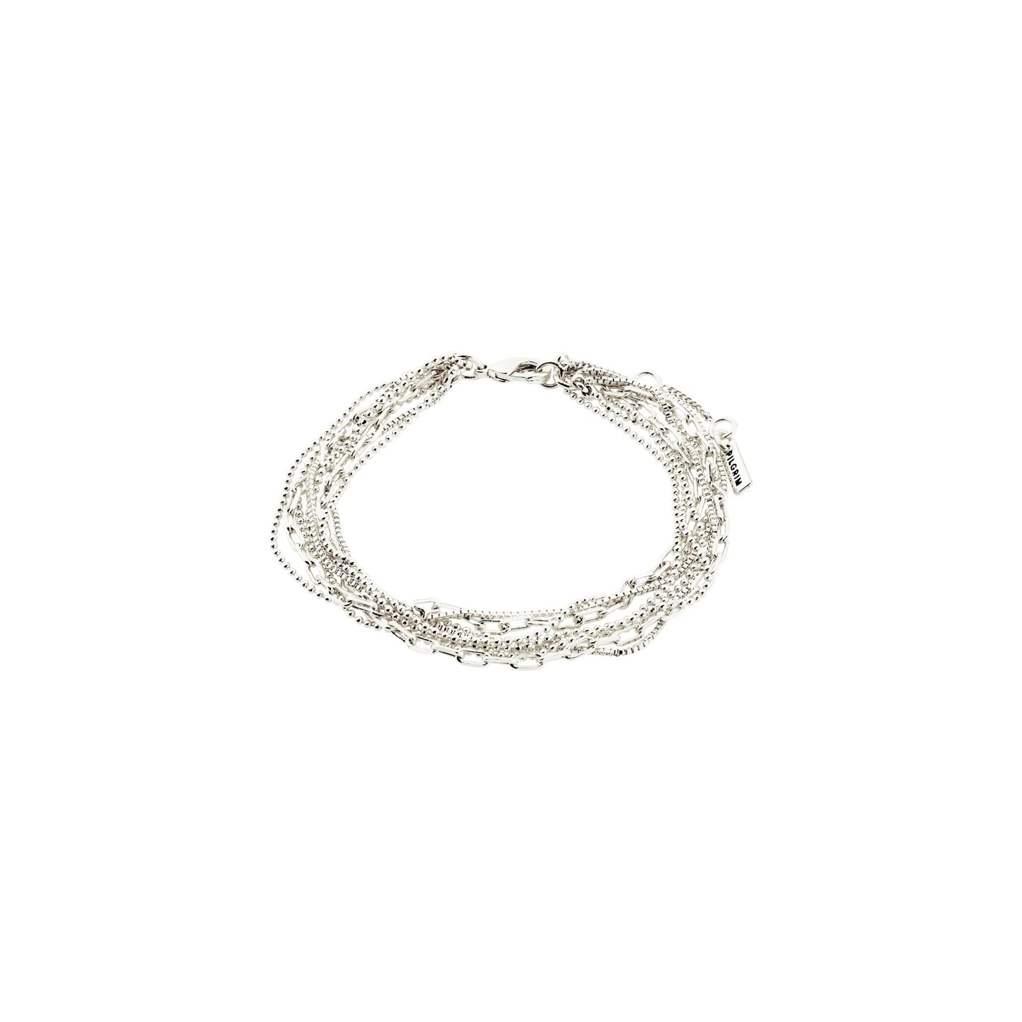 Lilly Chain Bracelet Pilgrim Silver Plated