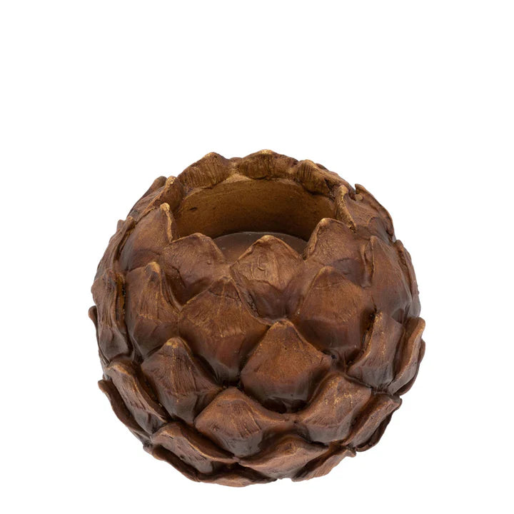 Tall Natural Pinecone Tealight