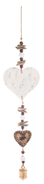 Marble Heart Windchime