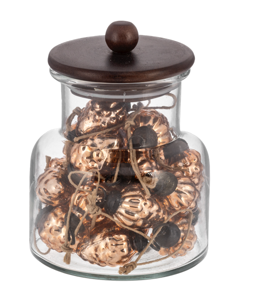 Copper pinecone ornament