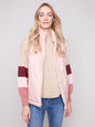 CHARLIE B C6374 SOLID REVERSIBLE QUILTED FAUX FUR NYLON VEST