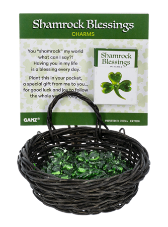 Shamrock Blessings Charm