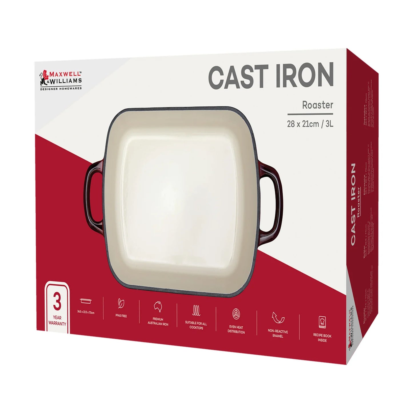 Cast Iron Roaster Merlot 3L