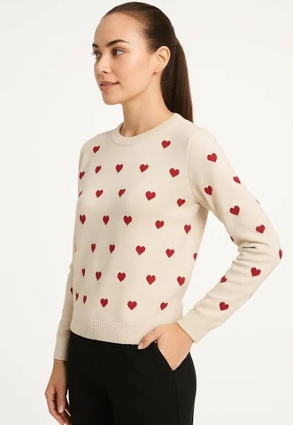 Falling Hearts Sweater