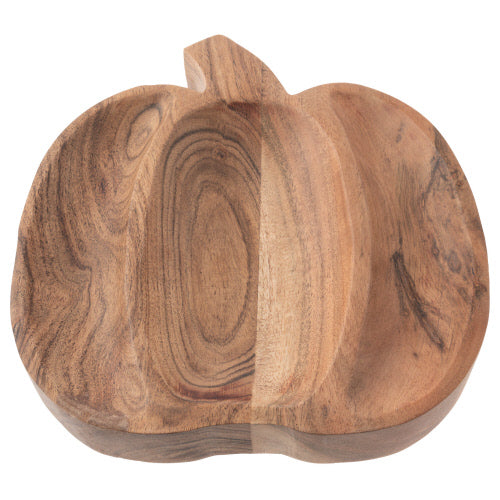 Wood Pumpkin serving bowl