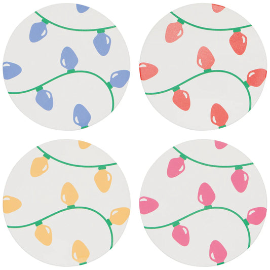 Holiday Glow Soak Up Coasters Set of 4