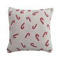 Candy Cane knit pillow