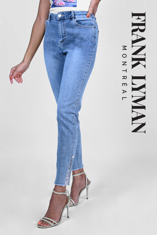 Blue Denim Jean Pants 223428U