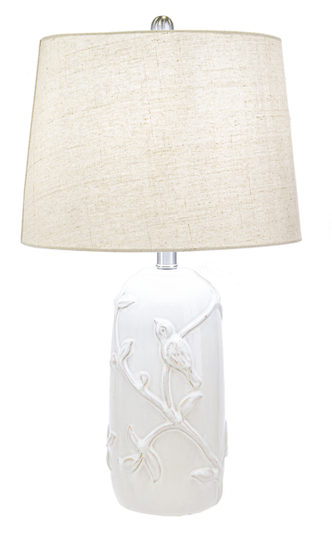 Ivory Bird Table Lamp