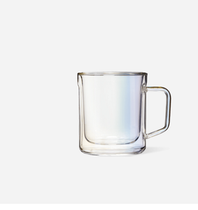 12oz Glass Mug Double Pack