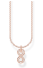 Necklace infinity rose gold KE2067-416