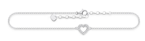 Anklet heart AK0007-051-14-L27V