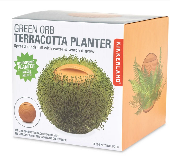 Green Orb Terracotta Planter
