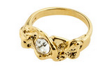 Ring : Belief : Gold Plated : Crystal