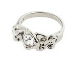 Ring : Belief : Silver Plated : Crystal