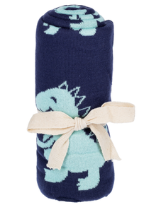 Dinosaur Knit Blanket