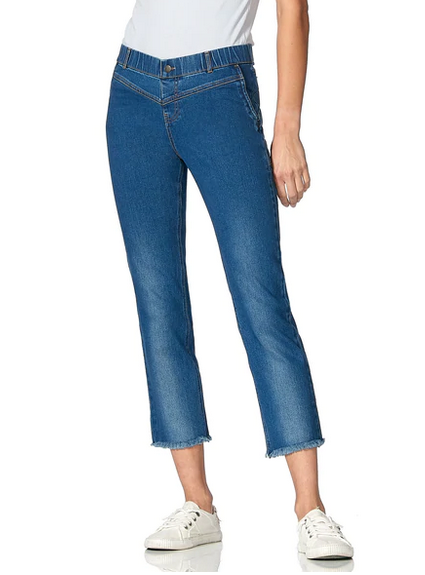 HUE Denim Cropped Straight Leg