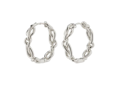 ANNEMETT hoop earrings silver-plated
