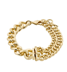 FRIENDS chunky chain bracelet gold-plated