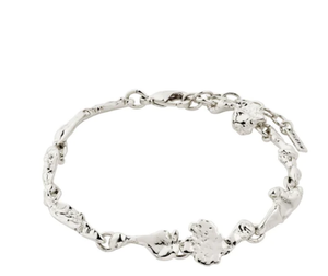 SOLIDARITY recycled organic shaped bracelet silver-plated