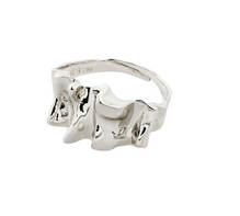 WILLPOWER recycled sculptural ring silver-plated