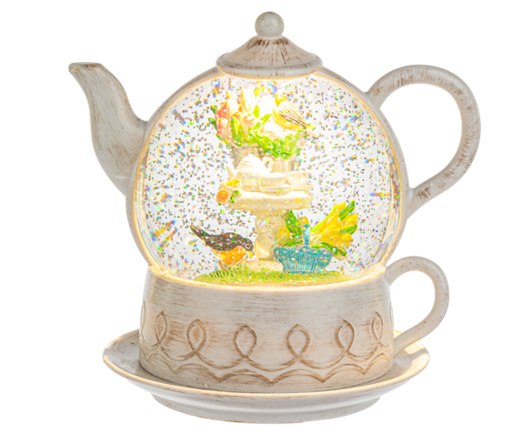 LED Light Up Shimmer Teatime Teapot