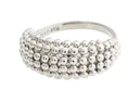 AALIYAH recycled bubbles ring silver-plated