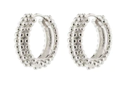 ANITTA recycled bubbles hoop earrings silver-plated