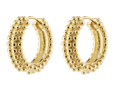 ANITTA recycled bubbles hoop earrings gold-plated