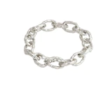 REFLECT recycled cable chain bracelet silver-plated