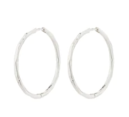 BREATHE recycled hoop earrings silver-plated