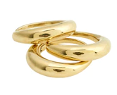BE ring 3-in-1 set gold-plated