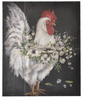 Antique Tile Rooster Wall Decor