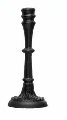 CAST IRON TAPER HOLDER, BLACK