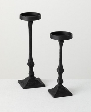 Pillar Candle Holder Black