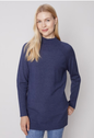 Mock Neck Tunic Sweater C2597 / 974A