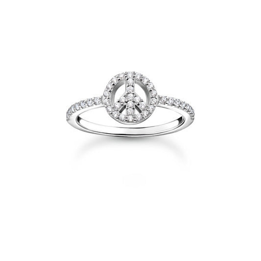 Ring with Peace Sign TR2373-051-14-54