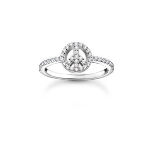 Ring with Peace Sign TR2373-051-14-54