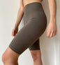 Bamboo Rib High Waisted Bike Shorts