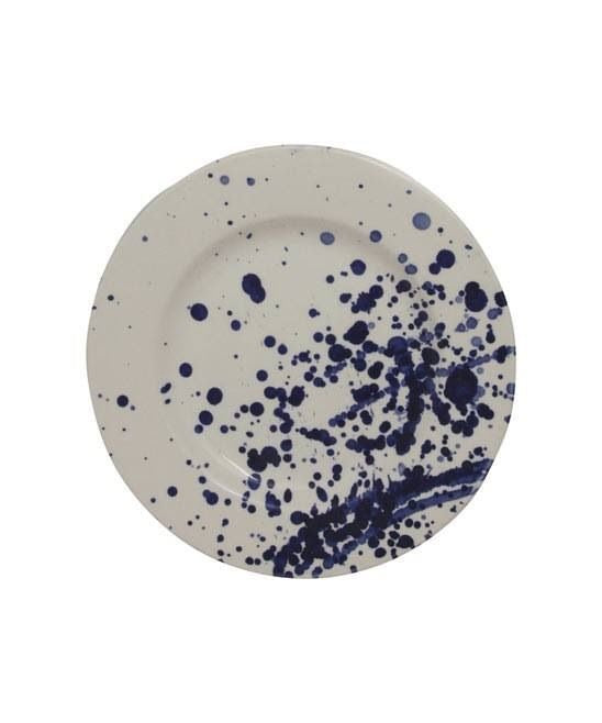 Blue Splatter Plate S